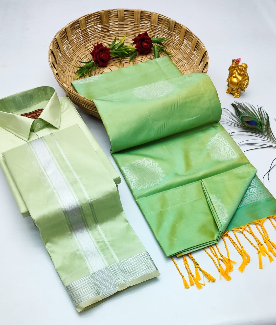 Softsilk Saree & Dhoti(His and Her Combos)