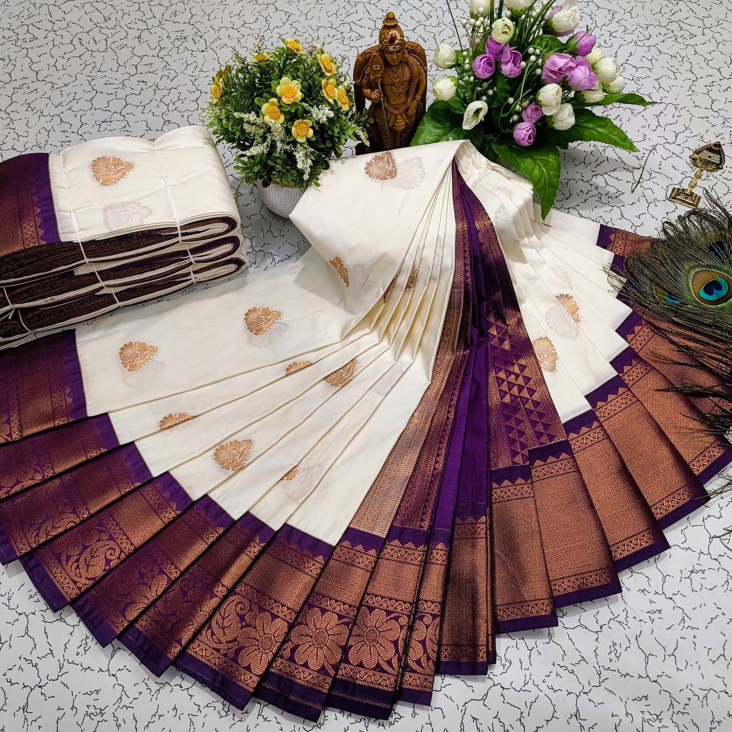 Mangalyam Korvai Kottanji Tana Softsilk Sarees