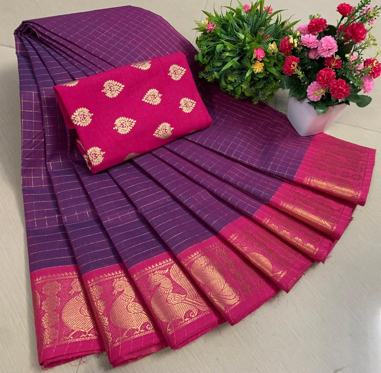 Premium Pure Cotton Sarees