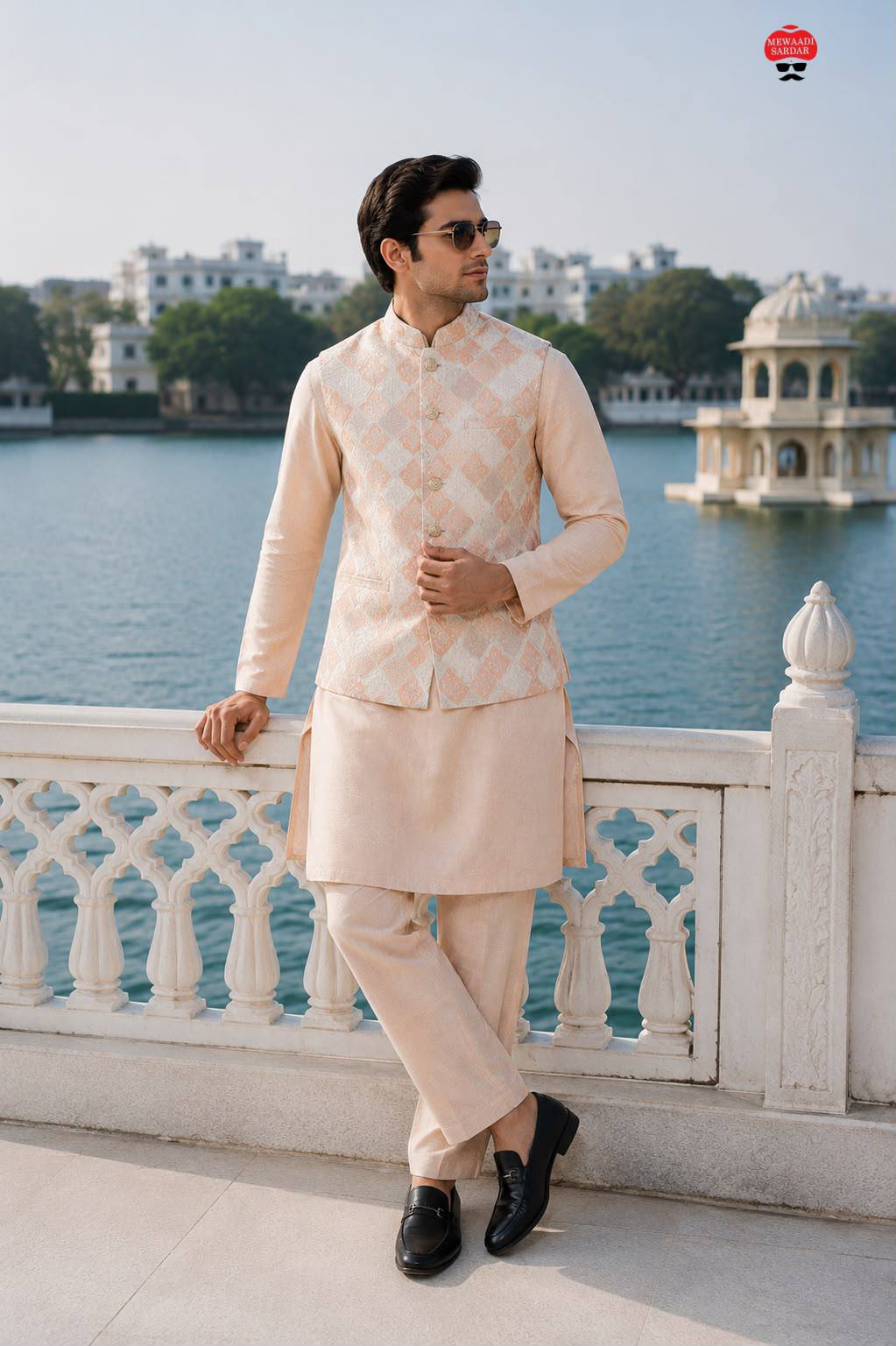 Premium Jacquard Nehru Jacket Kurta Set