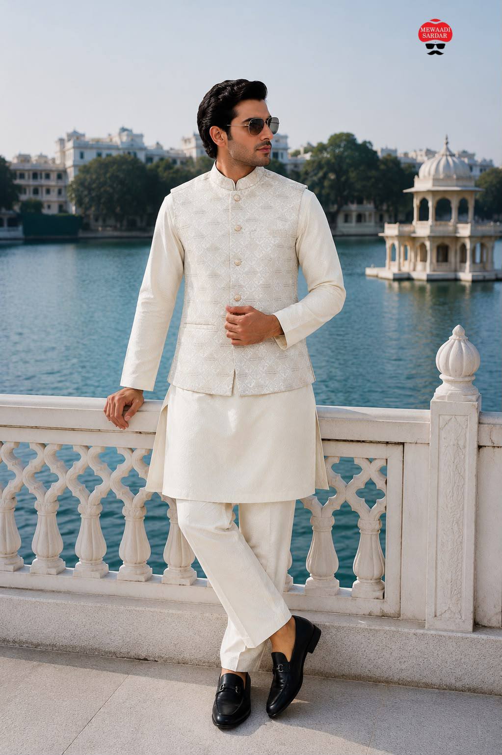 Premium Jacquard Nehru Jacket Kurta Set