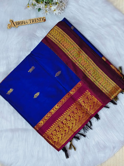 Premium Quality Chettinad Cotton Saree | Lata Gadwal Paithani
