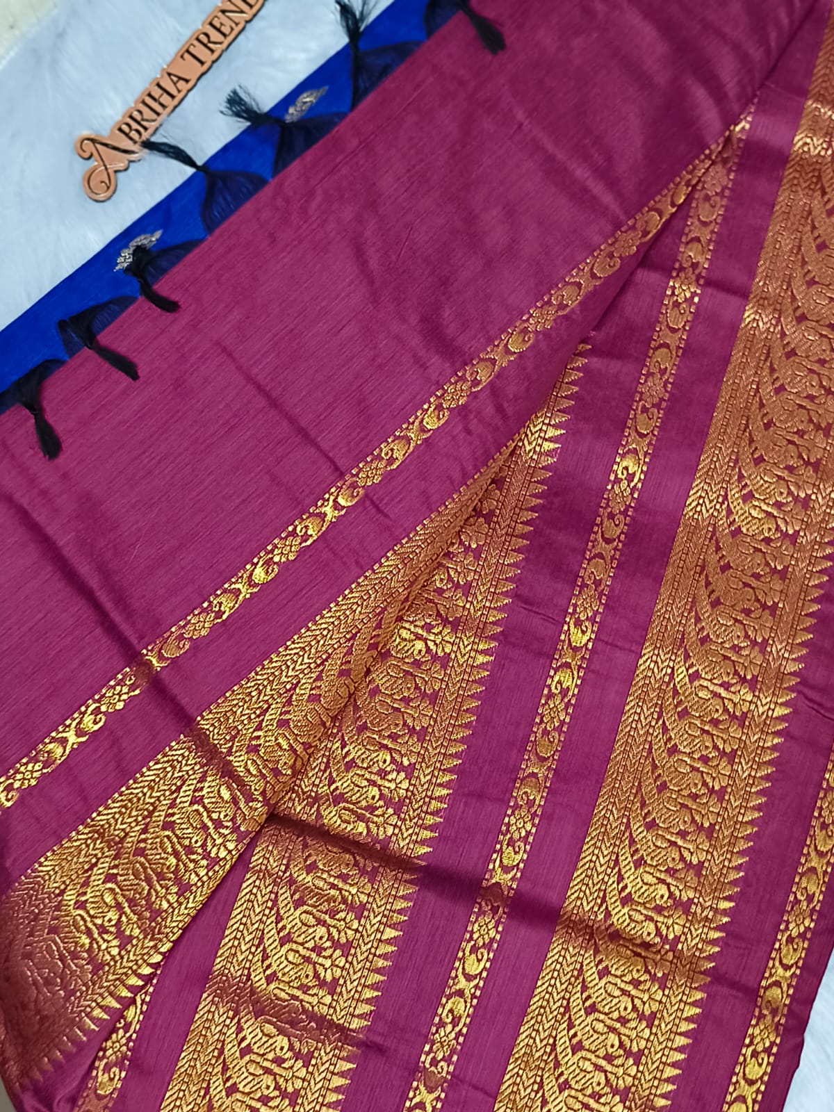 Premium Quality Chettinad Cotton Saree | Lata Gadwal Paithani
