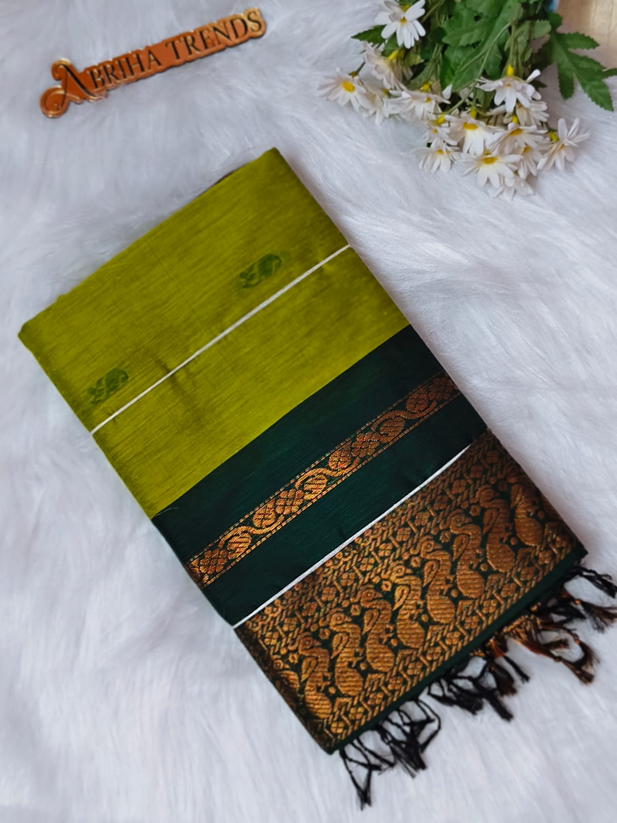 Premium Quality Chettinad Cotton Saree | Lata Gadwal Paithani