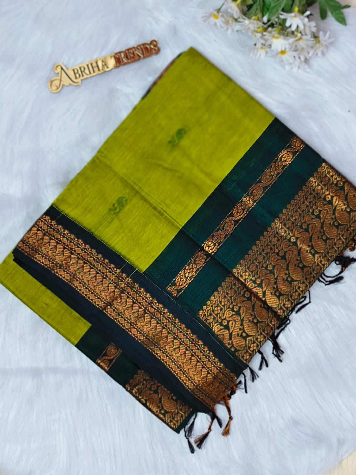 Premium Quality Chettinad Cotton Saree | Lata Gadwal Paithani