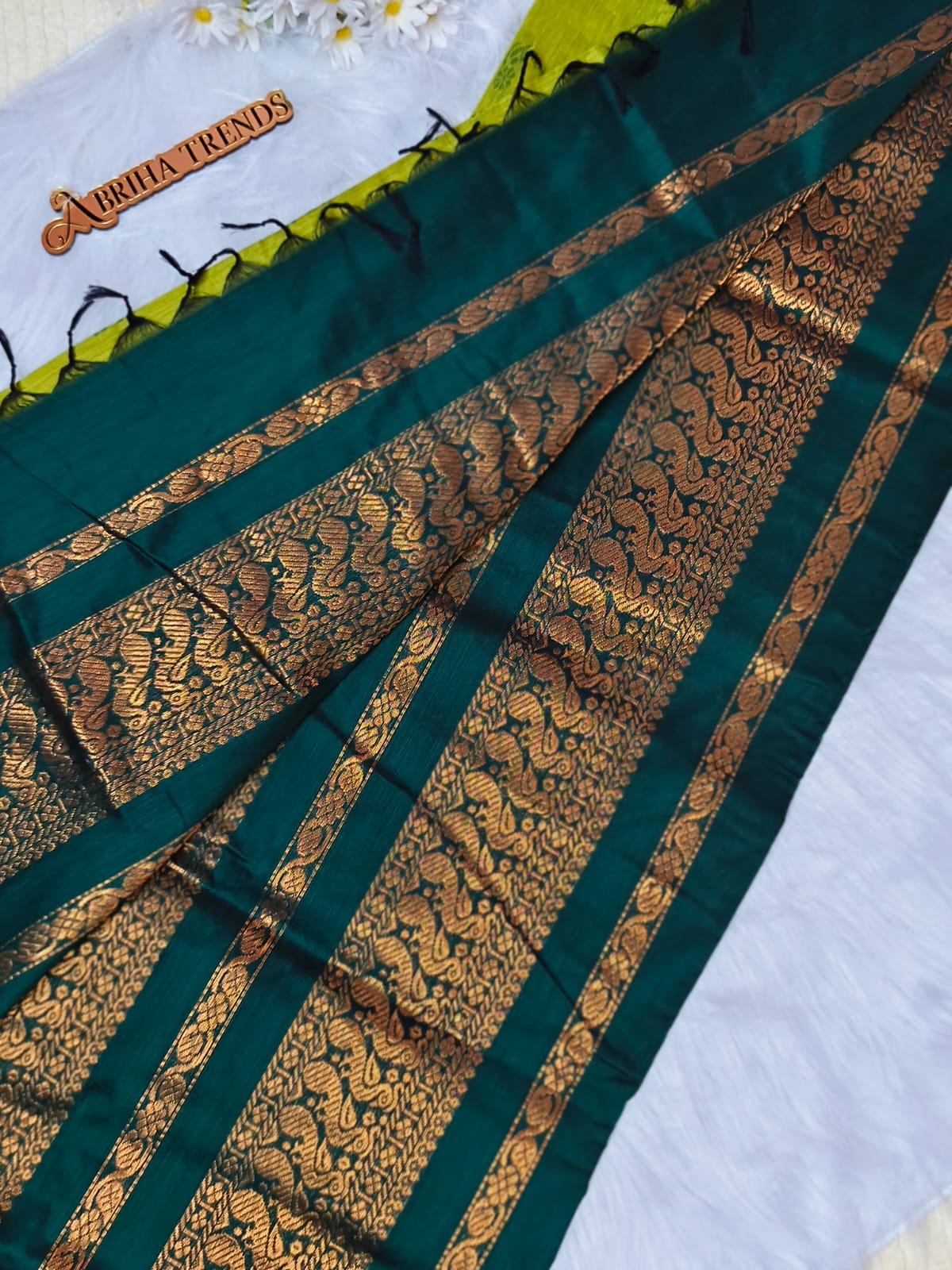 Premium Quality Chettinad Cotton Saree | Lata Gadwal Paithani