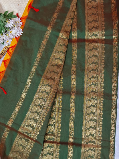 Premium Quality Chettinad Cotton Saree | Lata Gadwal Paithani