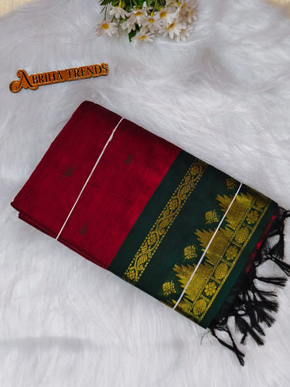 Premium Quality Kalyani Cotton Saree | Lata Gadwal Paithani