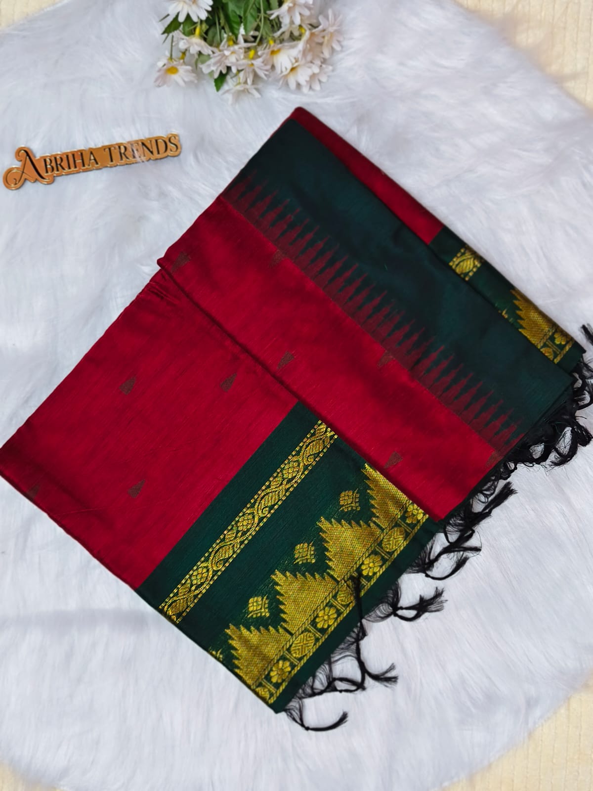 Premium Quality Kalyani Cotton Saree | Lata Gadwal Paithani