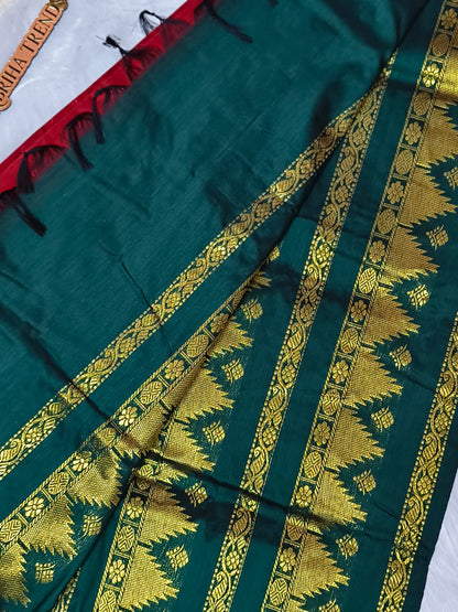 Premium Quality Kalyani Cotton Saree | Lata Gadwal Paithani