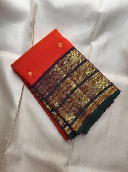 Pure Kanchipuram Handloom Silk Saree | Silk Mark Certified with Hologram