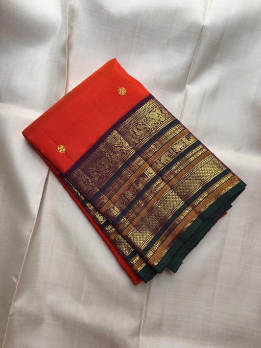 Pure Kanchipuram Handloom Silk Saree | Silk Mark Certified with Hologram