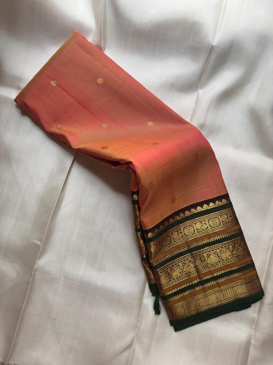 Pure Kanchipuram Handloom Silk Saree | Silk Mark Certified with Hologram