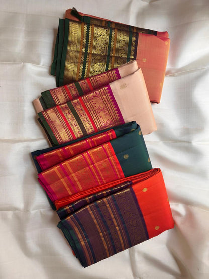 Pure Kanchipuram Handloom Silk Saree | Silk Mark Certified with Hologram