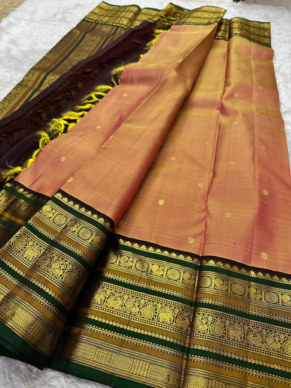Pure Kanchipuram Handloom Silk Saree | Silk Mark Certified with Hologram