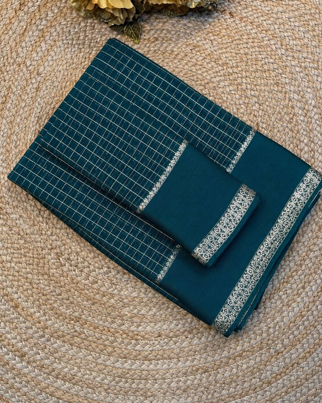 Set of teal subtle pattern 