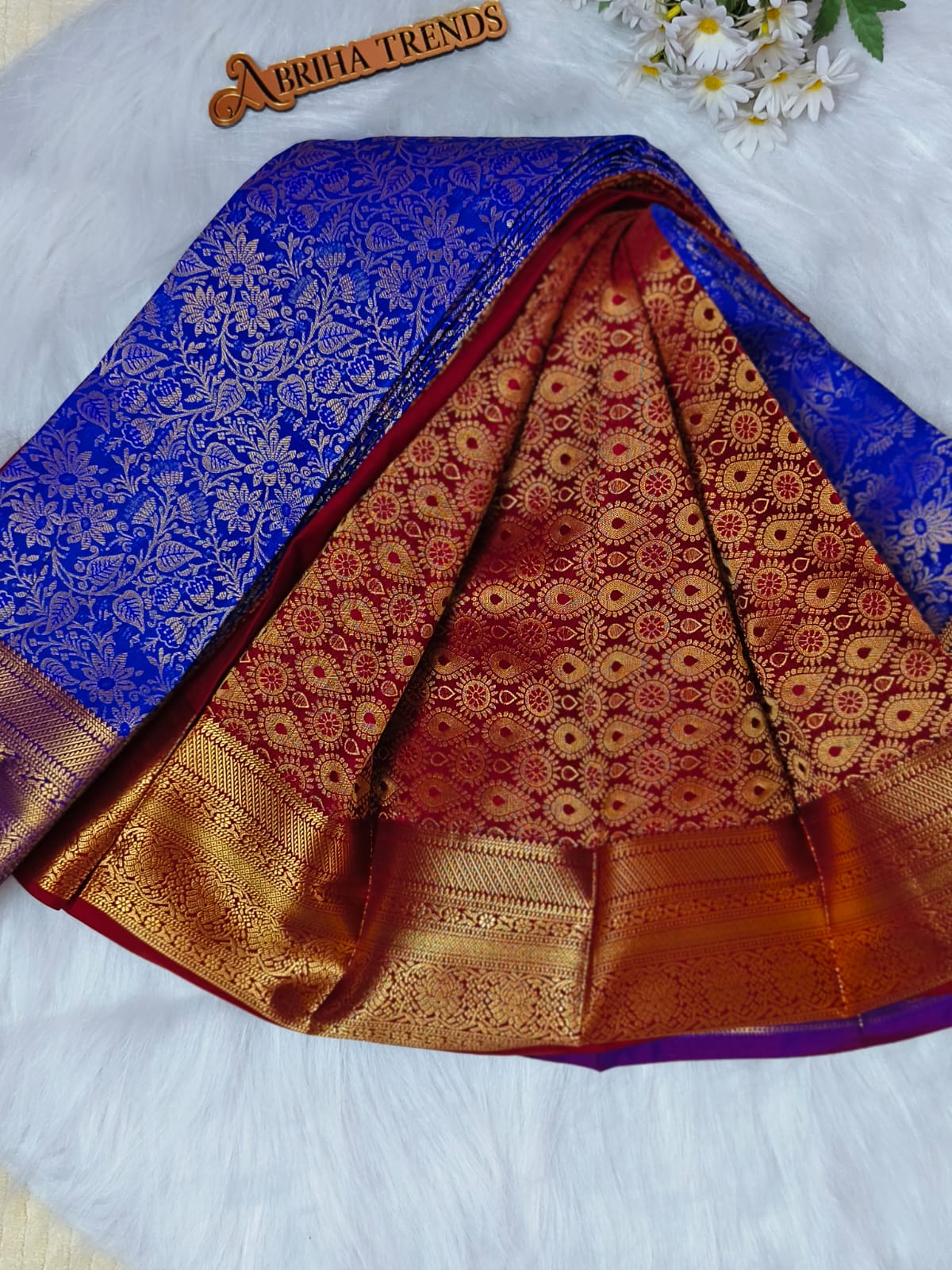 Royal Blue Kanchi Silk Saree