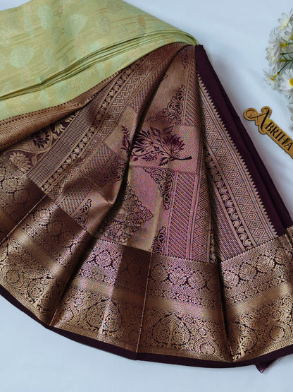 Pastel Green Silk Saree