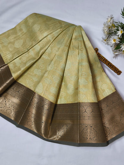 Pastel Green Silk Saree