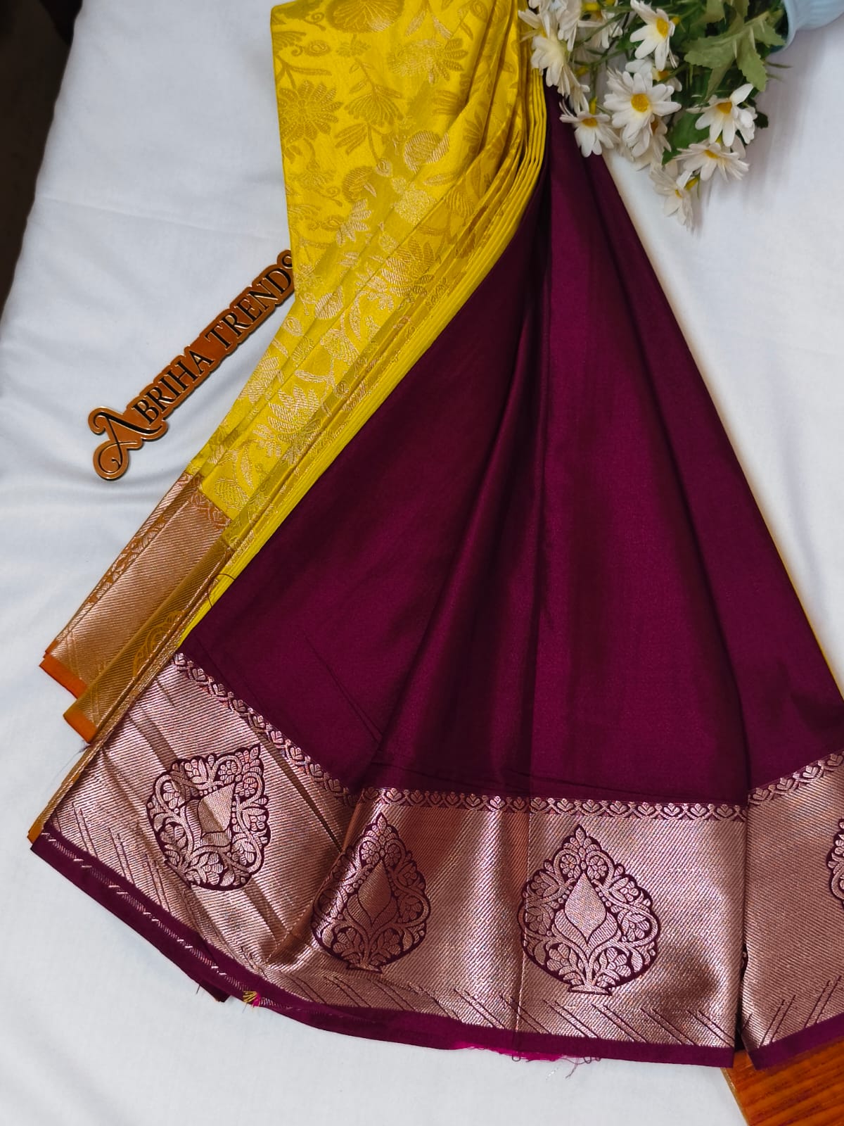 Premium Yellow Silk Saree