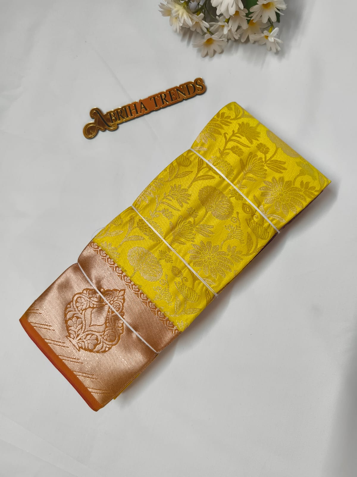 Premium Yellow Silk Saree