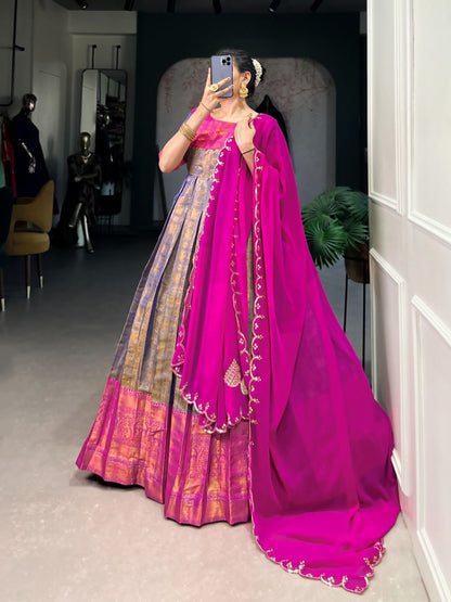 Kanjeevaram Partywear Gown