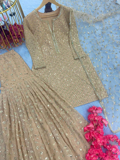 Premium Partywear Sharara Set