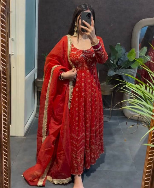 Wedding Wear Designer Plazoo with Gown Set