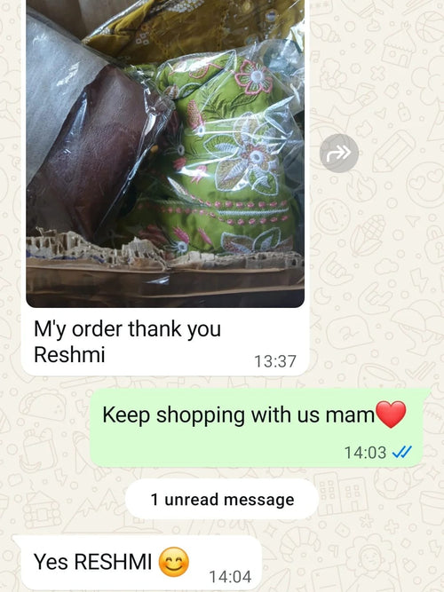 Customer message