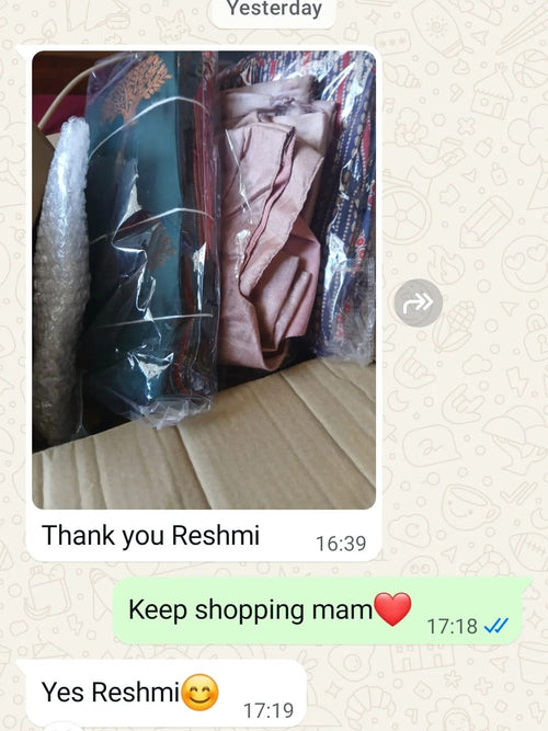 Customer message