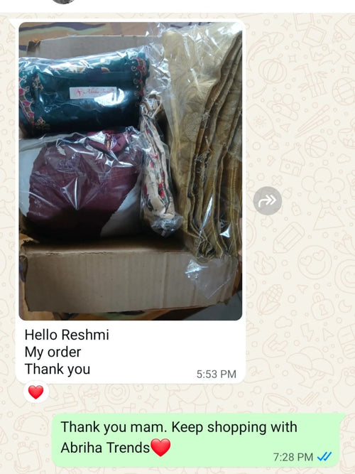 Customer message