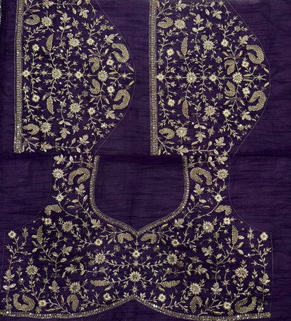 Soft Crunchy Silk Bead Sequins And Embroidery Work Saree