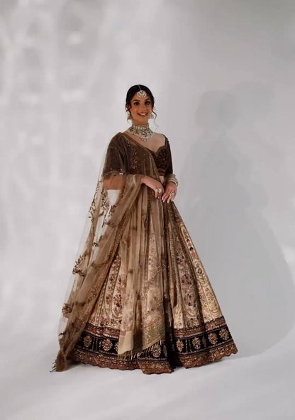 Wedding Special Kasturi Silk Heavy Embroidered Lehenga
