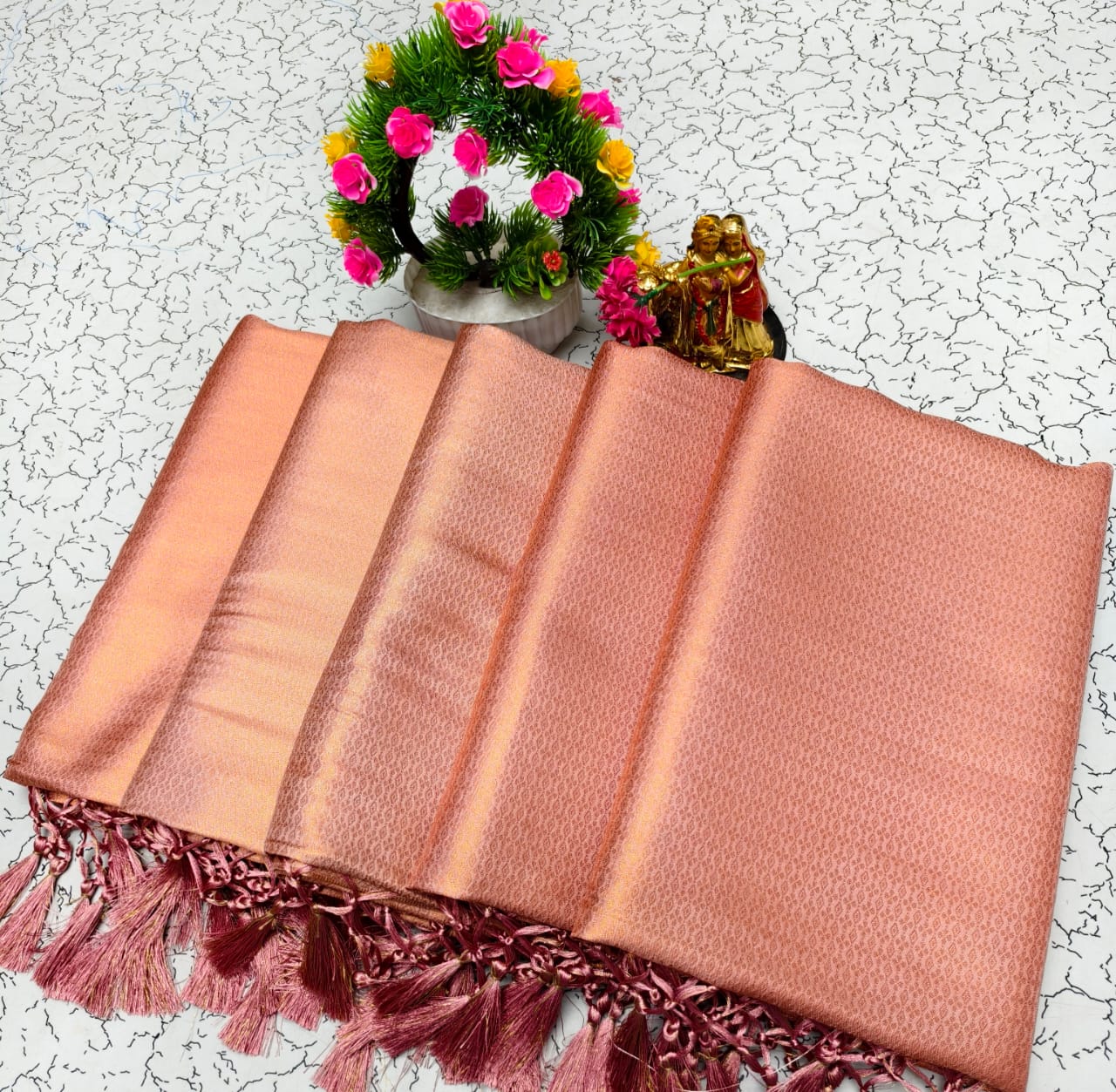 Copper Silk Saree