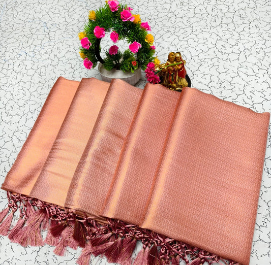 Copper Silk Saree