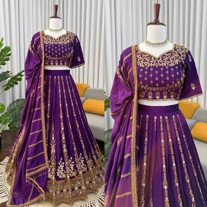 Royal Purple Premium Designer Lehenga