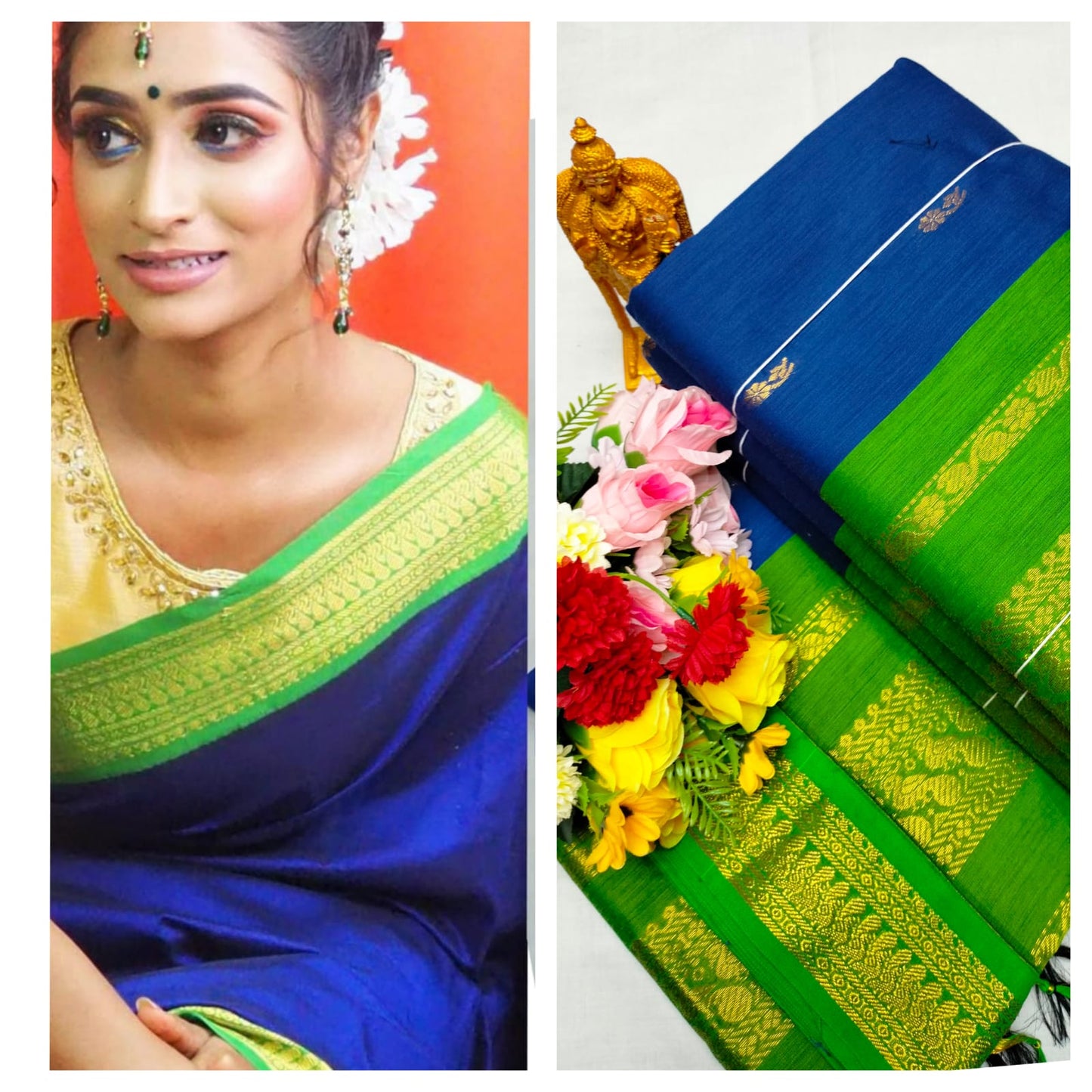 Premium Quality Kalyani cotton saree/Lata Gadwal Paithani