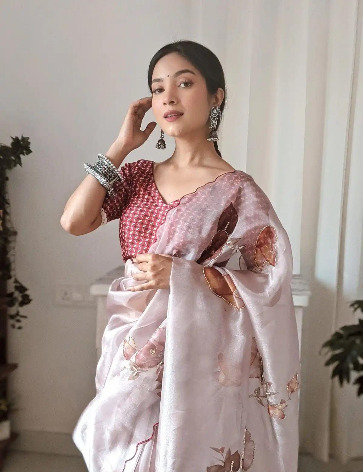 Pure Organza Ready to Wear Saree