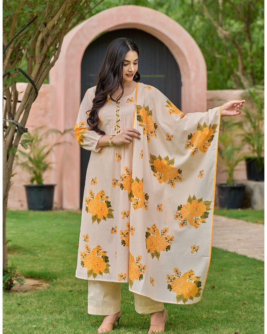 Pure Cotton Kurti Pant Set
