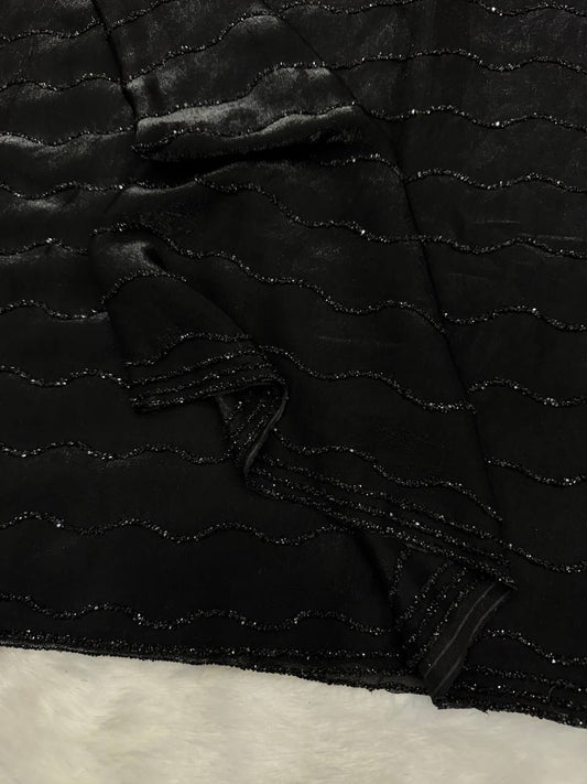Flawless Black Cocktail Saree
