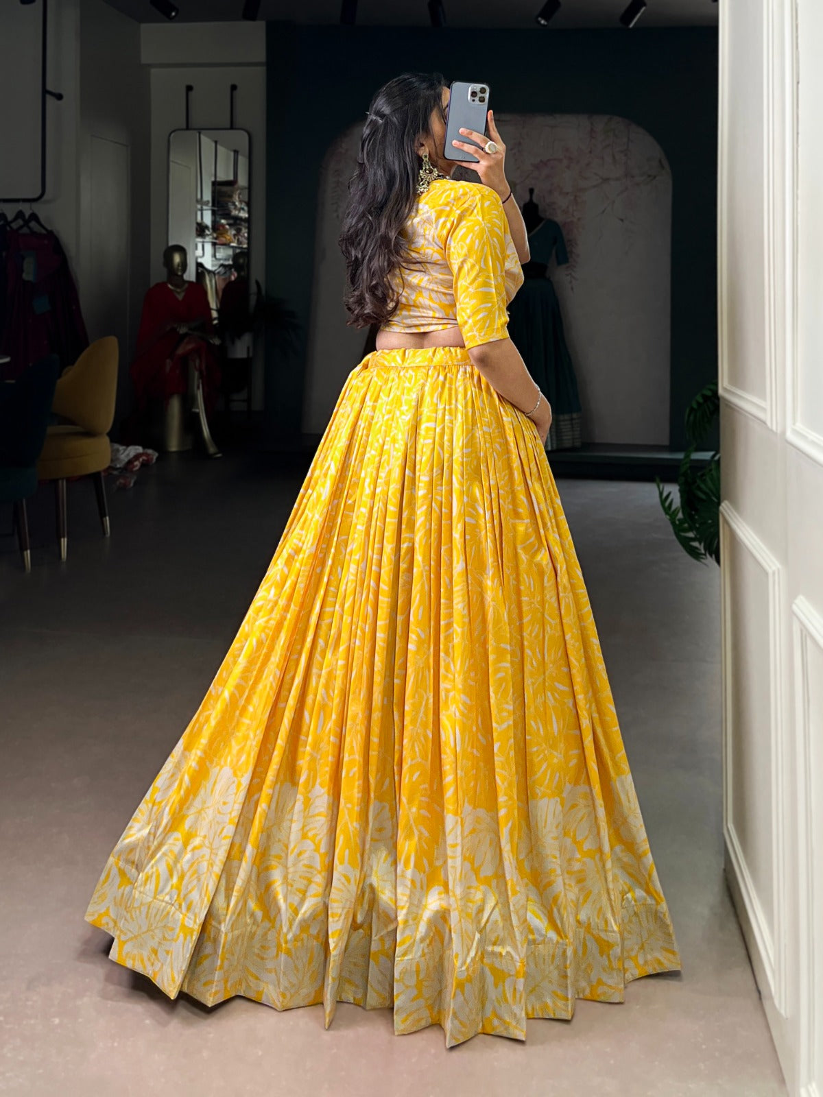 Traditional Tussar Co-ord Lehenga Set