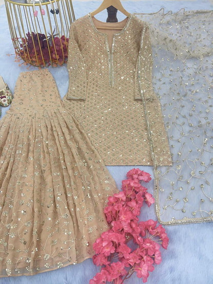Premium Partywear Sharara Set