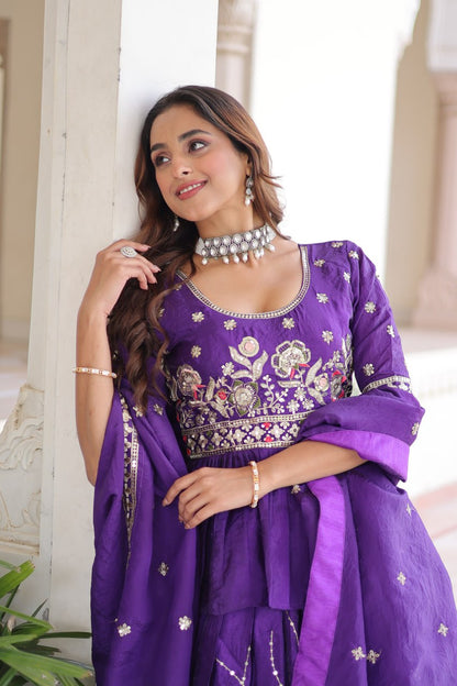 Premium Designer Peplum Lehenga Set