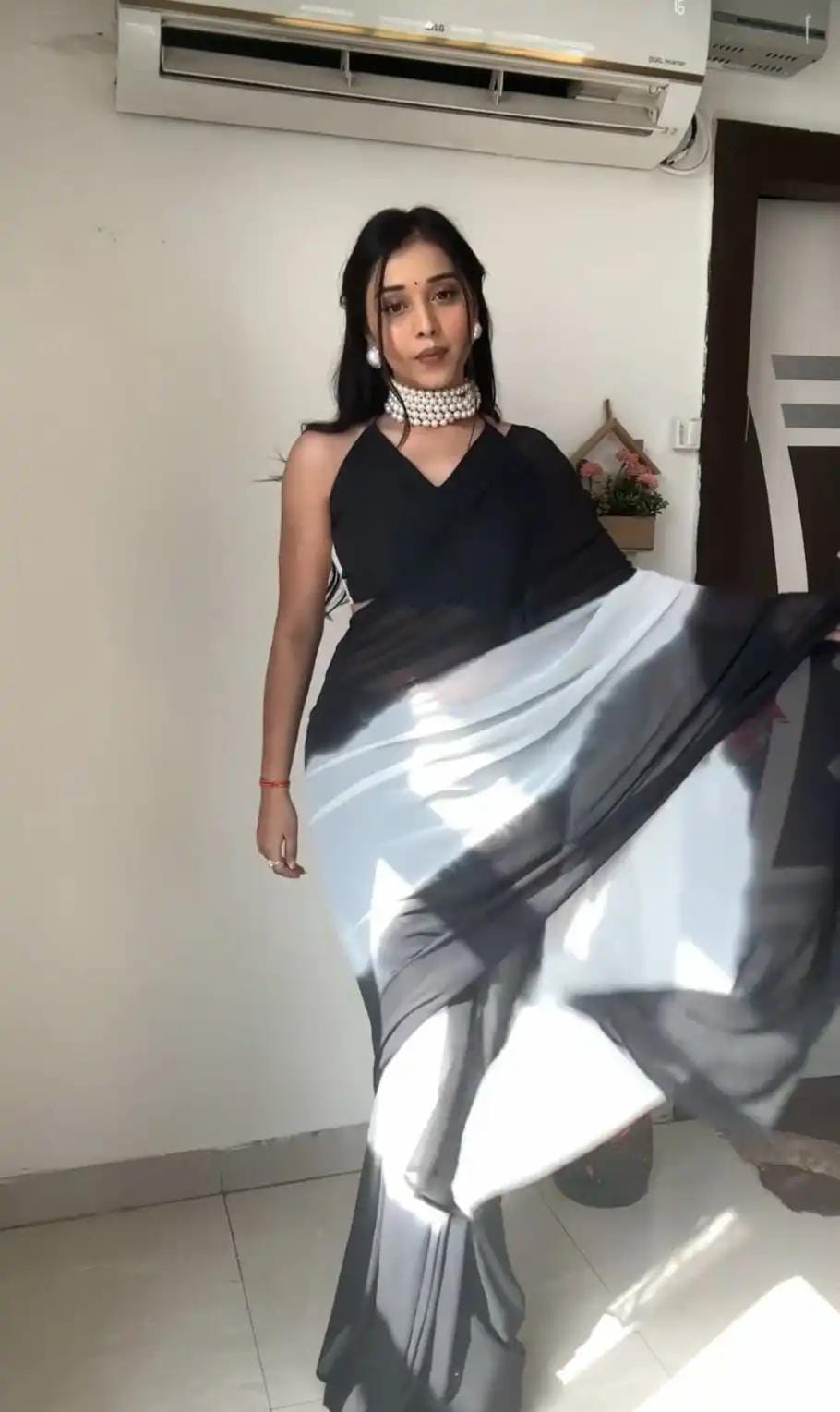 Dual Shaded Ready To Wear Sarees