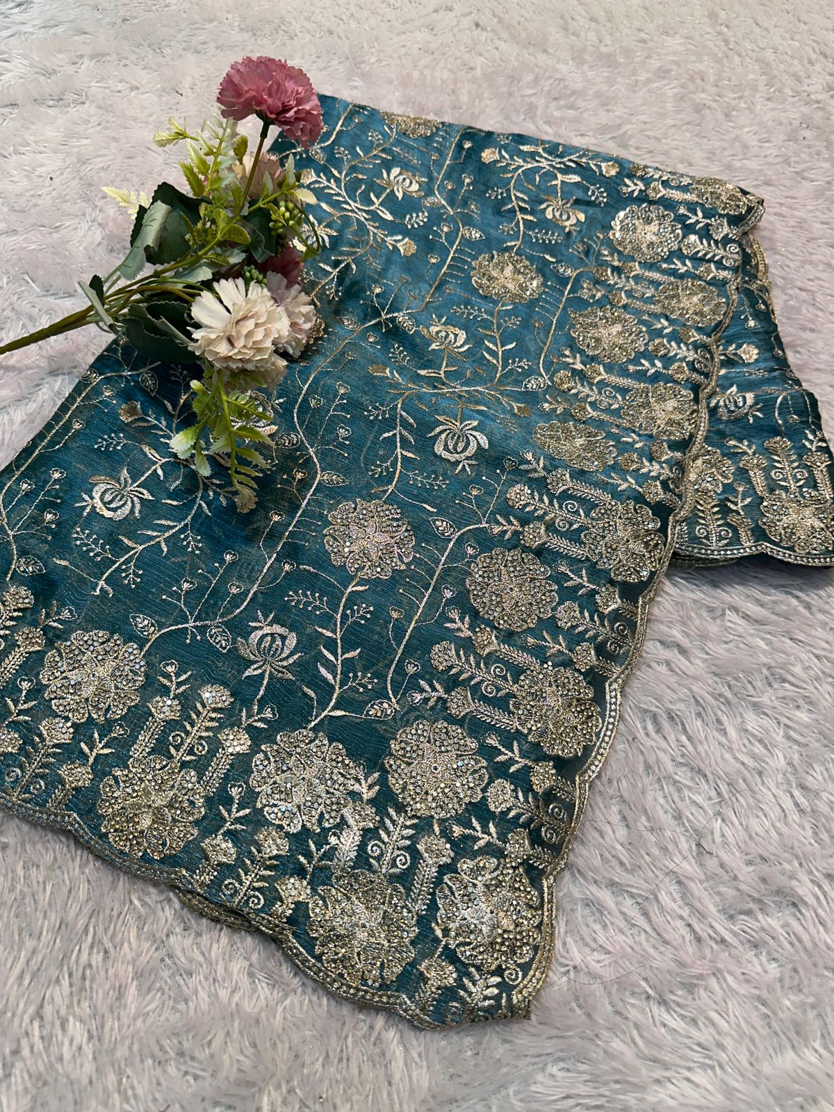 Burberry Designer Sarees(Pastel shades)