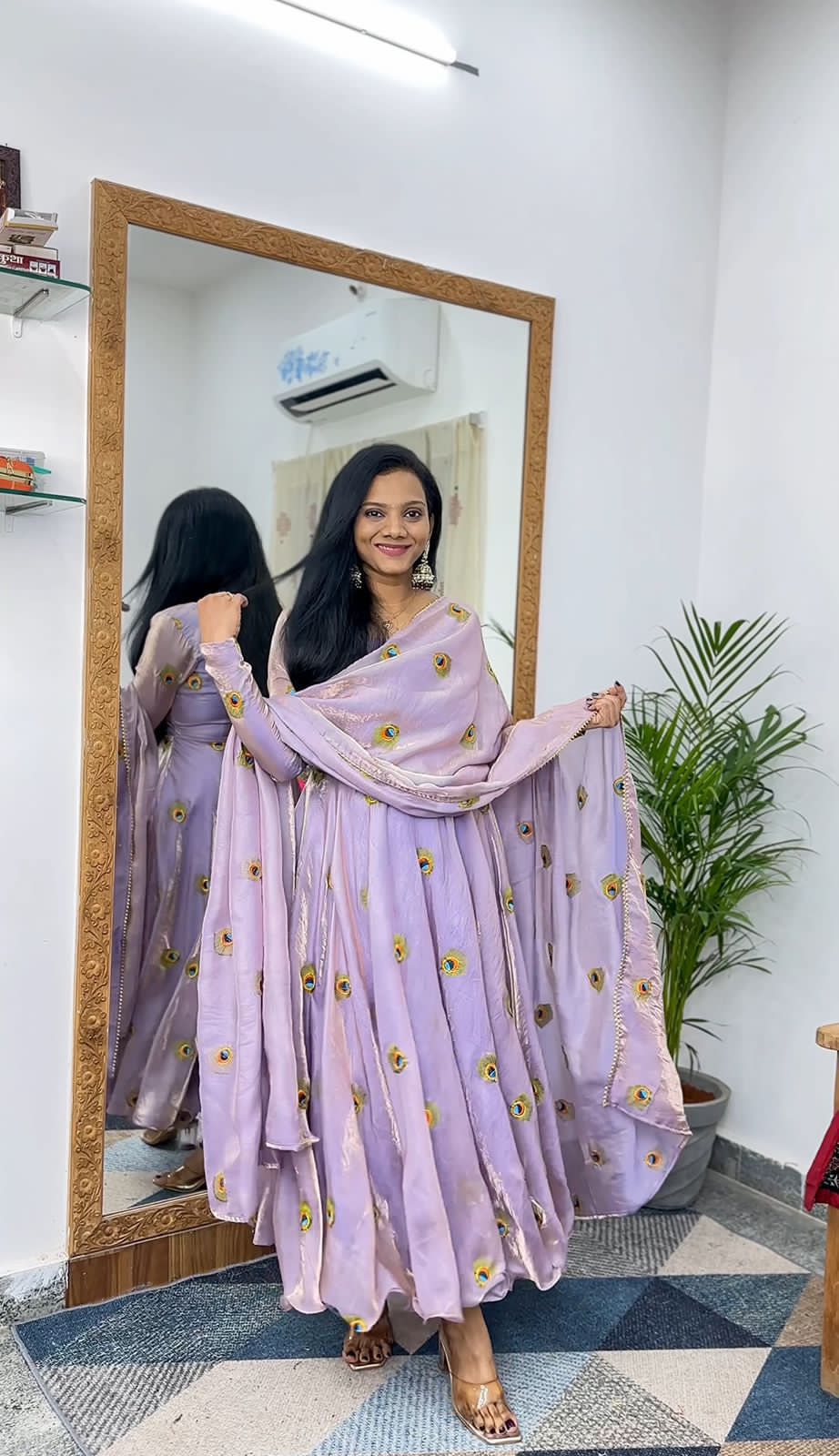 Peacock-Themed Anarkali