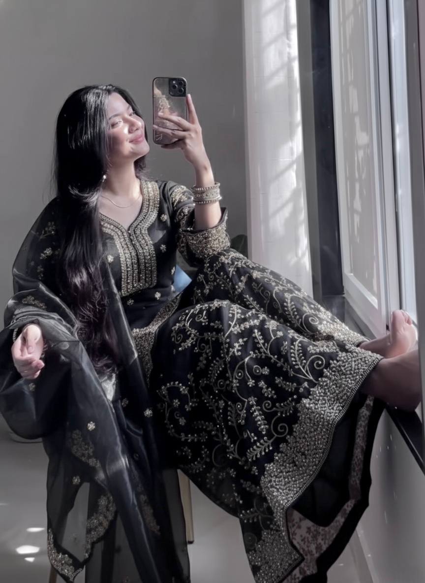 Eid Arrivals- Jimmy Choo Embroidered Sharara Set