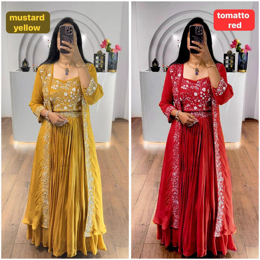 Premium Indo-Western Lehenga Choli Set