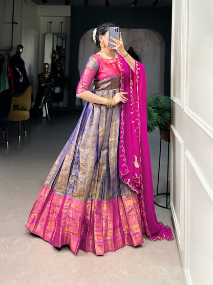 Kanjeevaram Partywear Gown