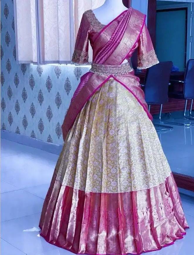 Kanjeevaram Partywear HalfSaree